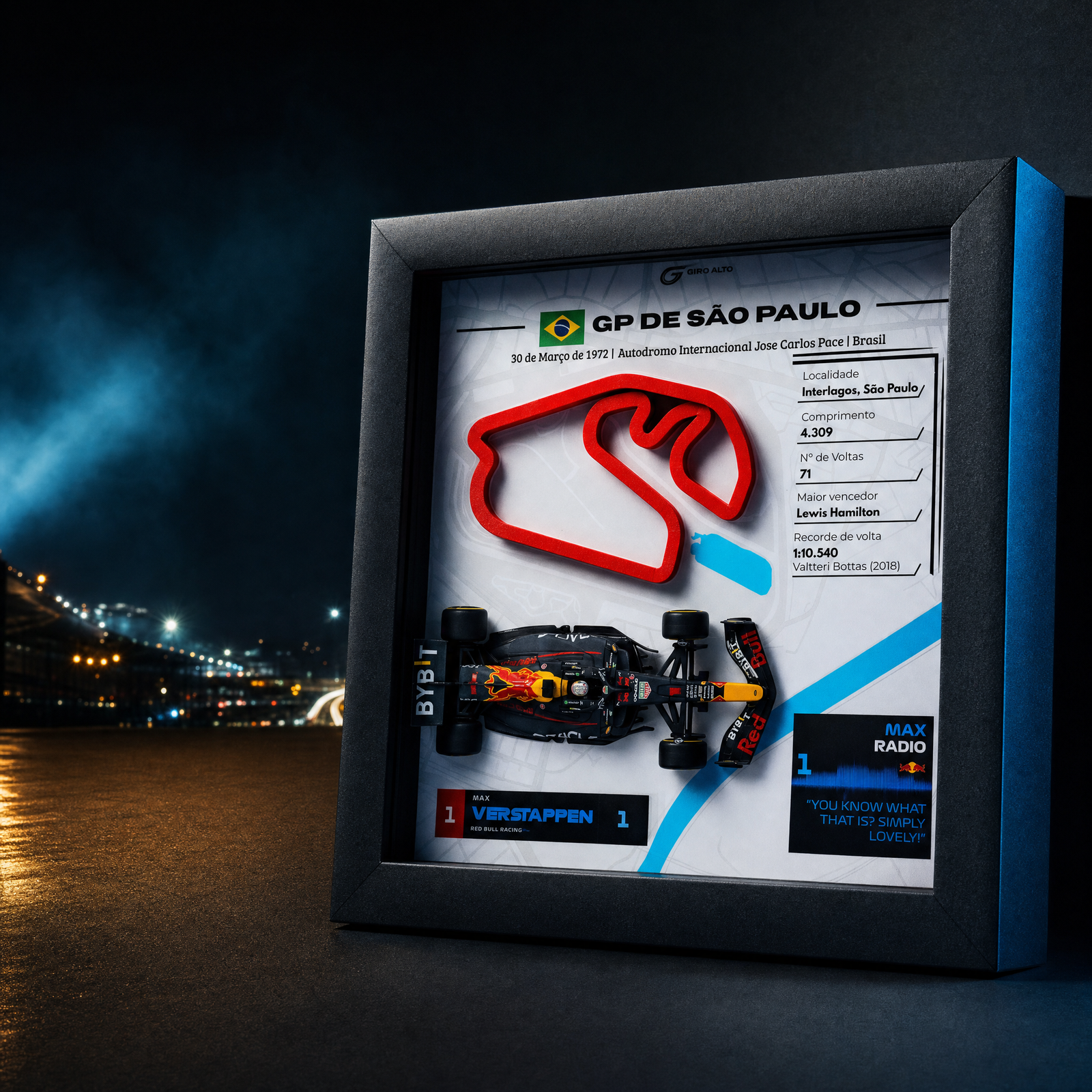 Quadro Eternal Lap Simply Lovely — Max Verstappen · GP de São Paulo - Imagem 8