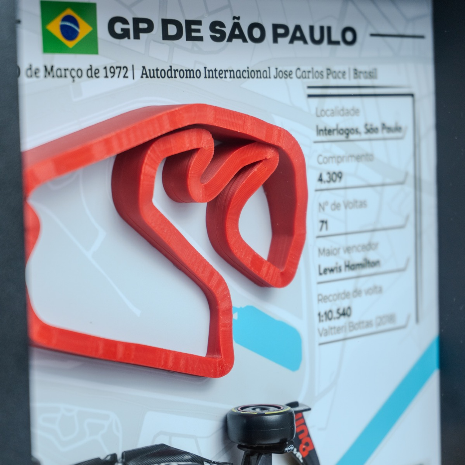 Quadro Eternal Lap — Max Verstappen · GP de São Paulo — closeup stats interlagos